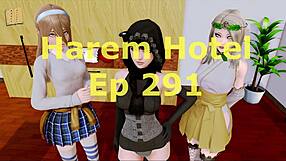exploring the harem hotel in game episode 291