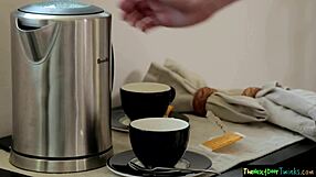 young guys playing in the bedroom with some fun activities