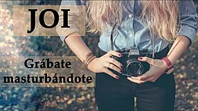 spanish joi voice prepares your camera for cum