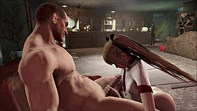 Fallout 4 Marie Rose embarks on a sex adventure with anal fucking in public outdoor setting