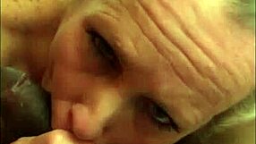 Milf sucks big black cock compilation, monster cock cumshot on big tits and facial