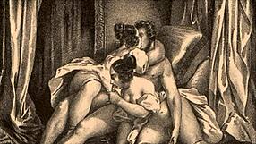 Hej, si kdaj videl tako divjo vintage erotično ilustracijo?