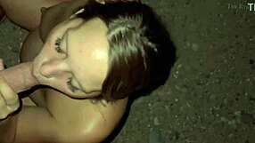 my pregnant wife got a creampie right by the roadside