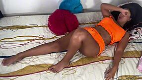 Mother-In-Law Caught Squirting By Stepson In Homemade Scene