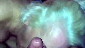 i'm the milf givin the best birthday blowjob ever, suckin that big cock with my blonde ass