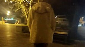 Ariela Rider Walking With Anal Plug In Street, Big Pussy Lips Exposed