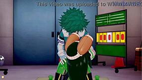 Tsuyu Asui, Mt Lady, Izuku Midoriya in Wild Hentai Creampie Action. My Hero Academia Gets Steamy!