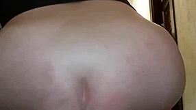 blonde busts ass while friend watches tv