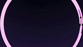 neon sperm feast multicolored solo play with blowjob and orgasm