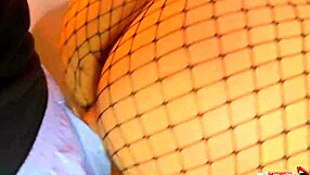 Seductive young 18+ brunette sucks big cock deepthroat with lucky amateur