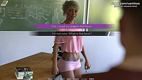 latina teen gives blowjob in class for money in taboo university game