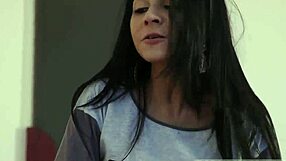 Amateur Skinny Brunette Milf Fucks Patron in HD First Time Taboo Encounter