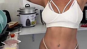 i want you to join me for breakfast with my big tits.