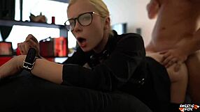 I watched the hot girl get gagged during passionate sex and deep blowjob