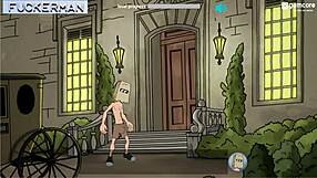 Complete Gameplay Fuckerman Cum On Ella With Titty Fuck And Rough Assfucking