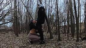 Why is she sucking his dick in the park?