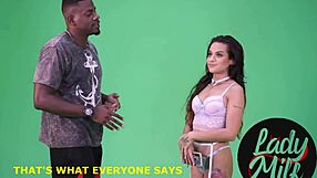 he'll do anything to keep his job, even with that latina milf's big cock