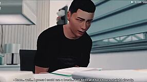 exclamatory-raw wow, virtual ride turns into wild asian blowjob trickery!