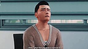 exclamatory-raw wow, virtual ride turns into wild asian blowjob trickery!