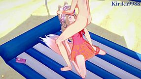 Intense princess action in Maho, Karin, and Yuuki hentai