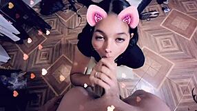 Is this Snapchat teen sucking cock?