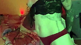 Beautiful bondaged tattooed girlfriend sandraxo1 gives blowjob 😍