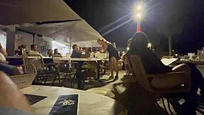 Monika Fox dines naked at a restaurant then walks the city at night