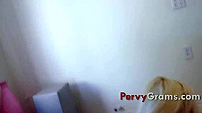 stepgranny shocks me by showing off her new boobs for a wild check.