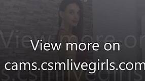 Model Mollya Shows Off Big Tits And Ass While Masturbating On Webcam.