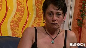 Is german milf masturbating?