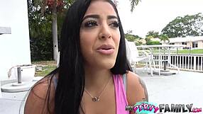 hot latina stepsister mia martinez can't resist my big cock