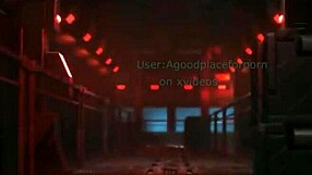 d va's wild space mission turns into a hot threesome