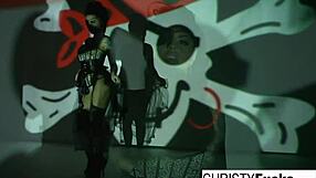 Sexy Christy Mack the Pirate Plays with Her Amazing Ass and Tight Wet Pussy in a Solo Masturbation Scene.