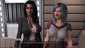 Busty ebony milf jealous after fucking friends in space stranded adventure