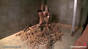 Can Ebony Slave Handle Bondage Training?