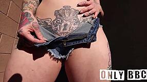 Tattooed pawg ciara sinn bangs big black cock with huge tits