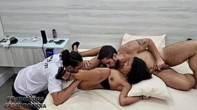 Petite Brazilian MILF gets her tiny pussy pounded hard