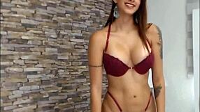 Model Mollya Shows Off Big Tits And Ass While Masturbating On Webcam.