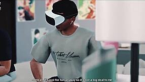 exclamatory-raw wow, virtual ride turns into wild asian blowjob trickery!