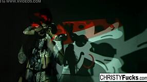 Sexy Christy Mack the Pirate Plays with Her Amazing Ass and Tight Wet Pussy in a Solo Masturbation Scene.