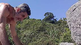 Real sex with amateur men in famous beach's hot action