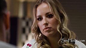 Anna Claire Clouds And Seth Gamble Engage In Oiled Rough Fucking With Face Sitting