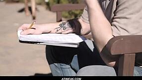 What's this secret study date with shaved pussy and cum?