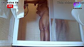 My Big Cock Stepson Fucks Me Hard In Bathroom!