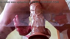 Gay Teen 18+ Endures Painful Intense Dildo Fuck Bent Over