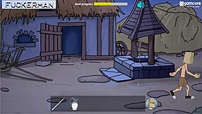 Complete Gameplay Fuckerman Cum On Ella With Titty Fuck And Rough Assfucking