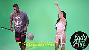 he'll do anything to keep his job, even with that latina milf's big cock