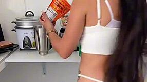 i want you to join me for breakfast with my big tits.