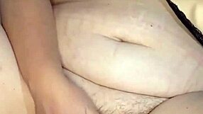 fat bbw masturbates hairy pussy until intense orgasm