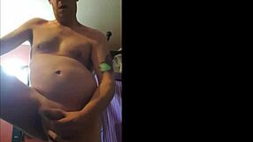 Bisexual male shyly shoots huge cumshot naked